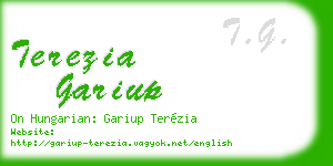 terezia gariup business card